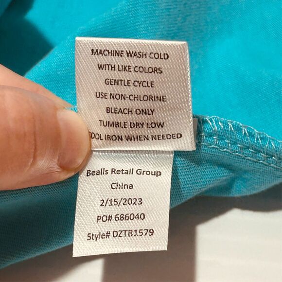 NEW Boys Size 5T "Daycare Essentials" Aqua Shirt dot & ZAZZ Toddler Top Cotton - Picture 7 of 8